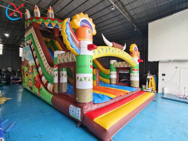 Fabricant Slides gonflables commerciaux en PVC Slides gonflables doubles exotiques