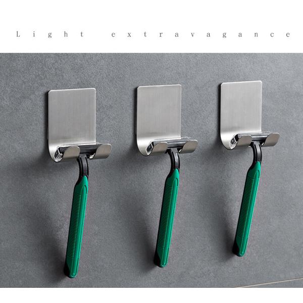 Wall Hanging Bathroom Robe Hook Razor Hanger Shower Convenience To Use