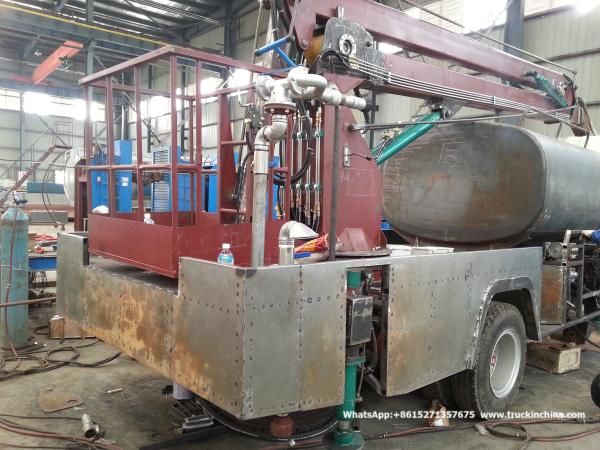 Truck Mounted 16m Aerial Work Platforms woith Water tanker High Performance Whtsp:+8615271357675