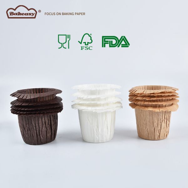 Non-Stick Oven Safe Disposable Cupcake Paper Cups For Home Bakery Baking