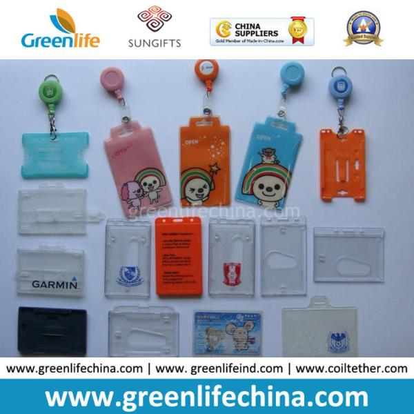 China Factory Supply Cheap Soft PVC Clear Without Logo ID Name Card Holder Pockets