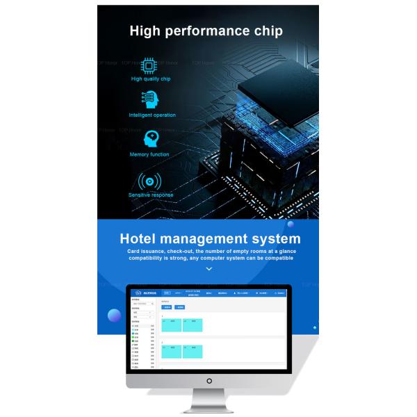 Digital Semiauto Handle Hotel Smart Locks Baking Vanish Aluminium Alloy Material