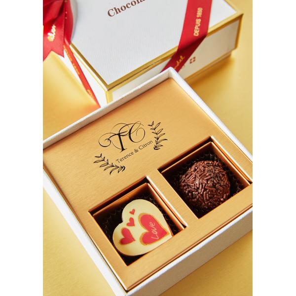 Embalaje de chocolate de tipo cartón de recubrimiento Cajas regalo para diseño personalizado