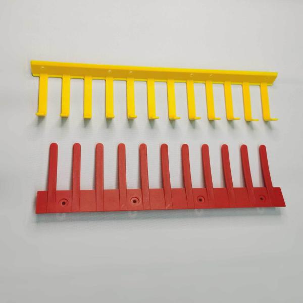 Dedo amarillo para la recolección de huevos 330MM para la jaula de pollo de aves de corral