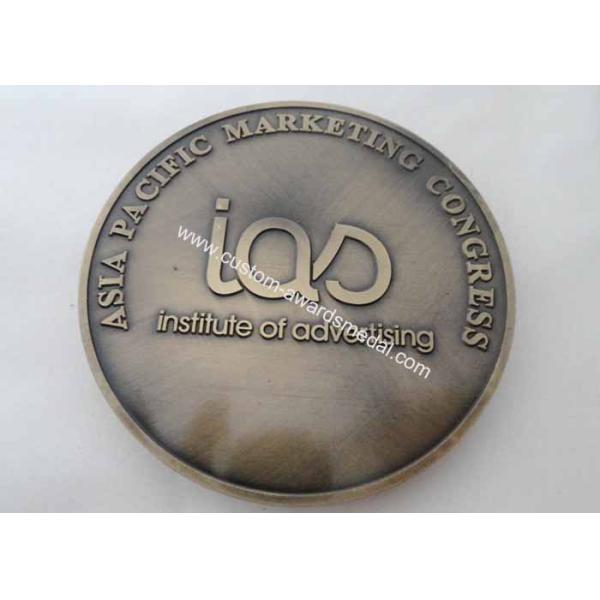 Promotional Gift Antique Gold ASIA Pacific Marketing Big Badge for Souvenir Date, Holiday, Awards