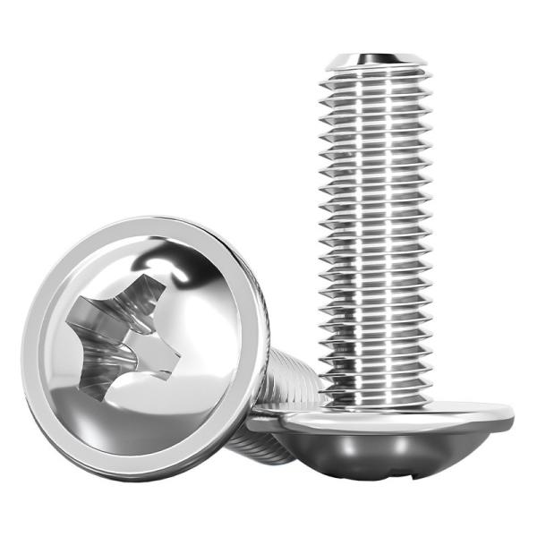 M3 Round Washer Head Screw Grade 8 Cross Recessed Self Tapping Screw
