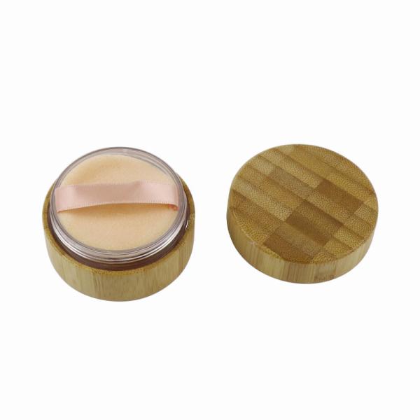 Hot Stamping Screw Cap Bamboo Aluminum Jar 1OZ 1.8OZ 3.5OZ Bamboo Canisters