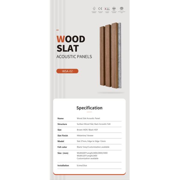Деревянная фанера дубовая акустическая деревянная стена Modern Style Sound Proof 0.85NRC