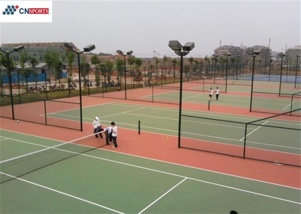 RoHS Outdoor Sports Court Flooring Water Resistant Non Toxic Tennis Court Flooring