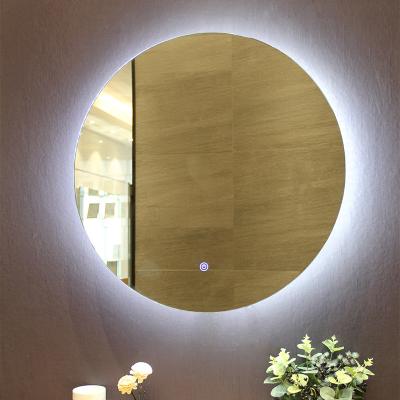 Alto desempenho 2835 SMD LED Light Hotel Banheiro LED redondo espelho retroiluminado com defogger