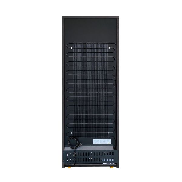 Wood Wine Cooler Cabinet with Digital Control Panel, LED Lighting & Water-resistant Construction for Home or Bar