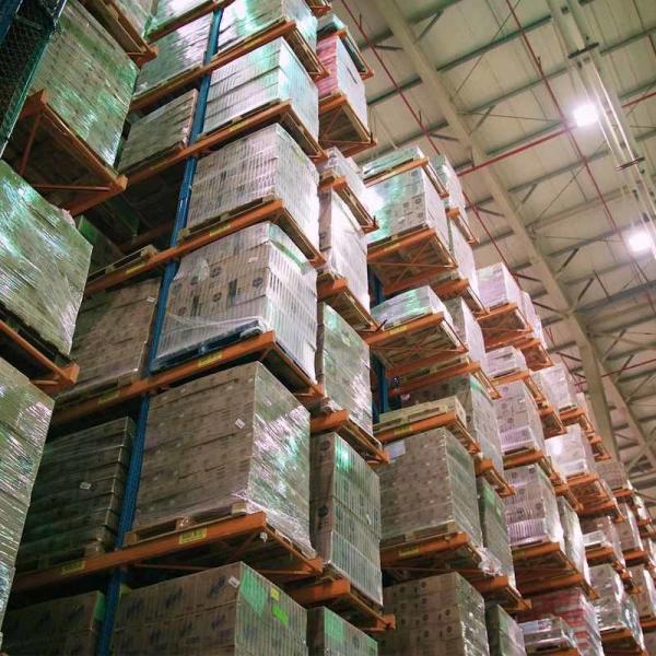 Orange 5000kg Industrial Racking And Shelving For Warehouse Logistics