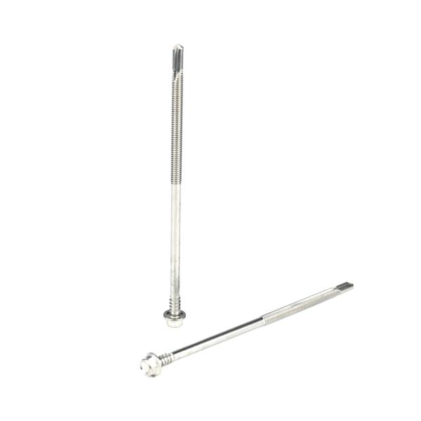 Doble hilo 5.5x138 de acero inoxidable Sus 410 para estructuras de madera