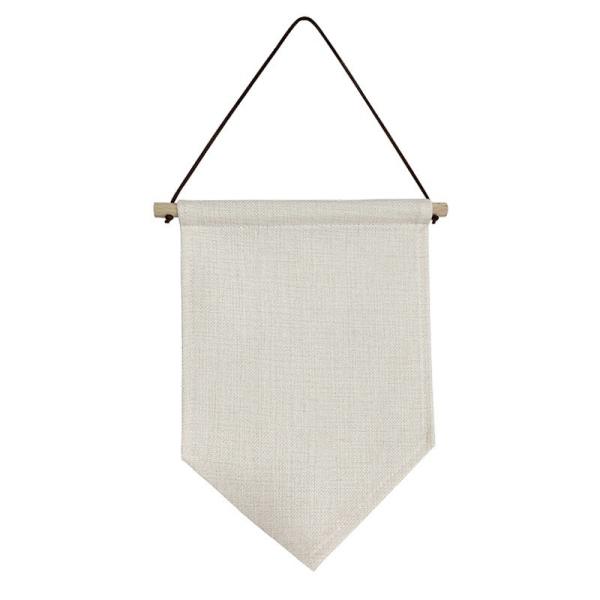 Sublimation Banner Blanks Printable Decorative Linen Sublimation Triangle Flag