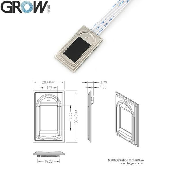 GROW R304A DC4.2-6V 208*288 пикселей Модуль сканера отпечатков пальцев Reader Free SDK с 1500 емкостью для Arduino Windows Android