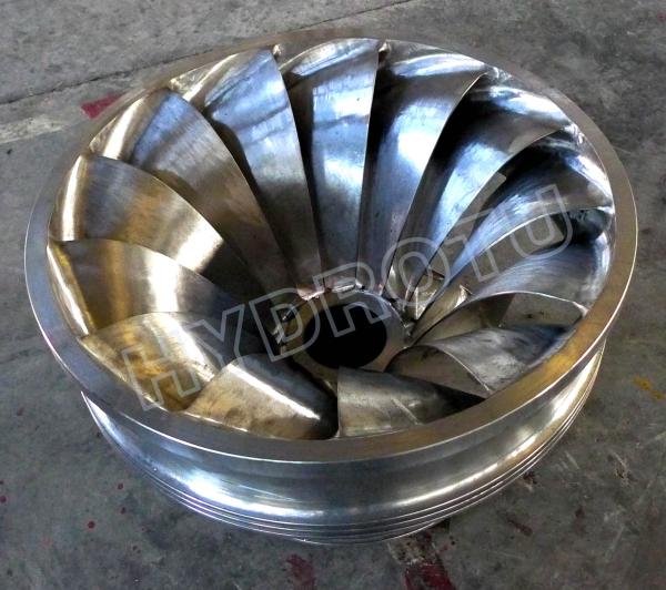 Francis Turbine Runner Water Head 10m-300m Stainless Steel 0Cr13Ni4Mo Hydropower Equipment