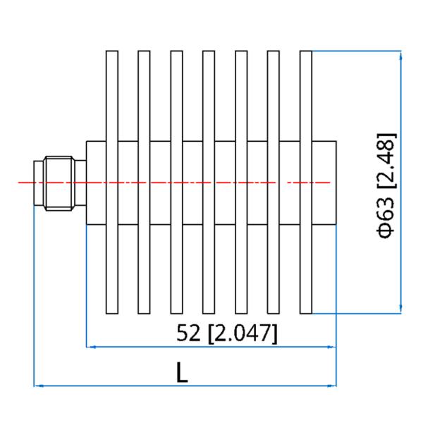 SMA женский RF 50 Вт фиктивный терминатор 26 ГГц 50 Ом