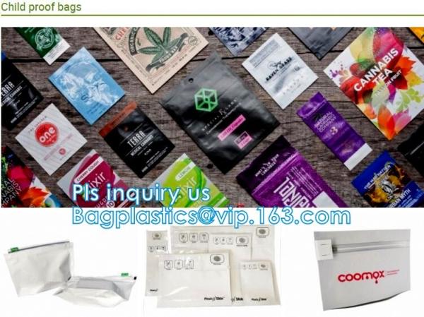 herbal tobacco leaf black resealable flat aluminum foil pouch, 1g,3g,5g,10g tobacco Pouches Herbal Bag hot sale in Potpo