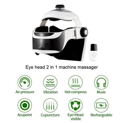 1.5 libras capacete de massagem elétrico para a cabeça para massagem de relaxamento profundo capacete de massagem