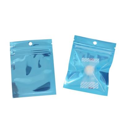 One Side Clear Food Bags Small Water Proof Zipper Reclosable Colorful Pouches Custom Printed Flat Bag