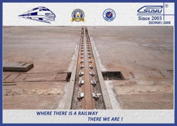 Plain Steel Two-hole Rail Clips , A100 / 120 Crane Rail Clamp Customized 9220 Clip