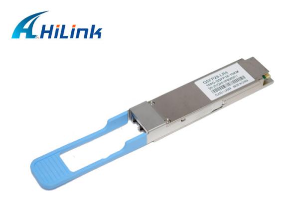 conector ótico 1310nm 10km do módulo SMF LC da fibra do único modo do transceptor de 100G QSFP28 LR4