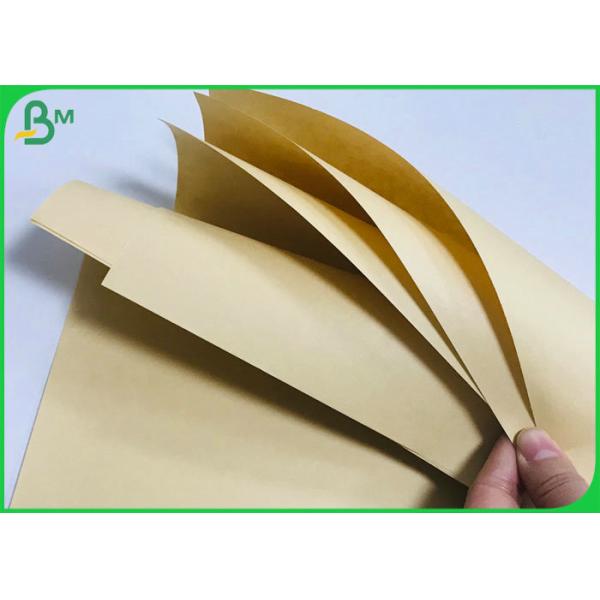 Papier en bambou biodégradable d'emballage de la pâte à papier 70g 90g Brown pour l'emballage de nourriture