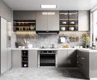 Casa Mobiliário Madeira Smart Armários Desenhos Feito Assentos Vidro Armário de Cozinha