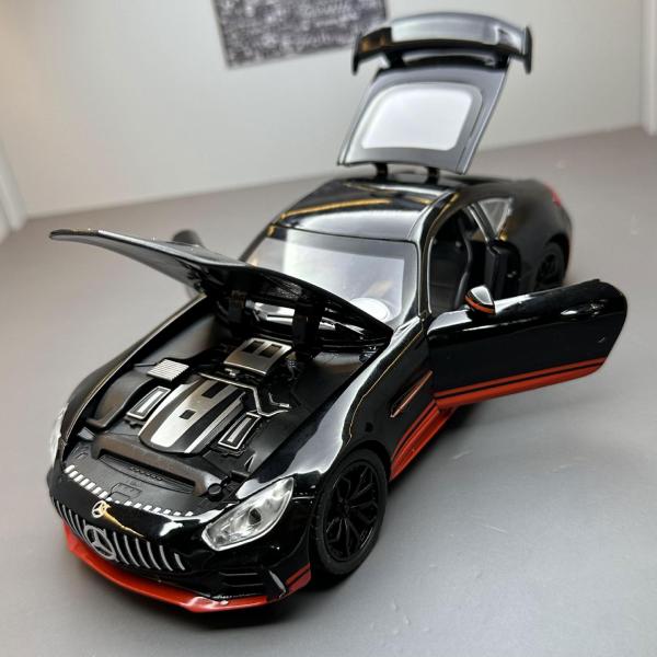 Alloy Amg Car Model 1 24 Daben Gtr With Spray Recoil Acousto-Optic Simulation Sports Car