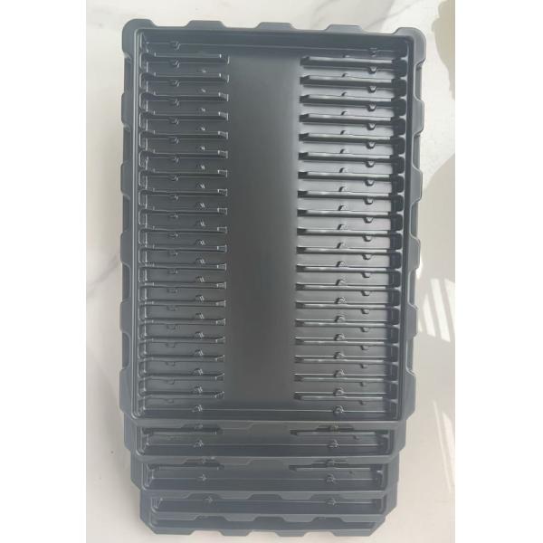 Customized Design Transparent PET Eco-friendly Anti-static Plastic Blister Tray for Electronic Components