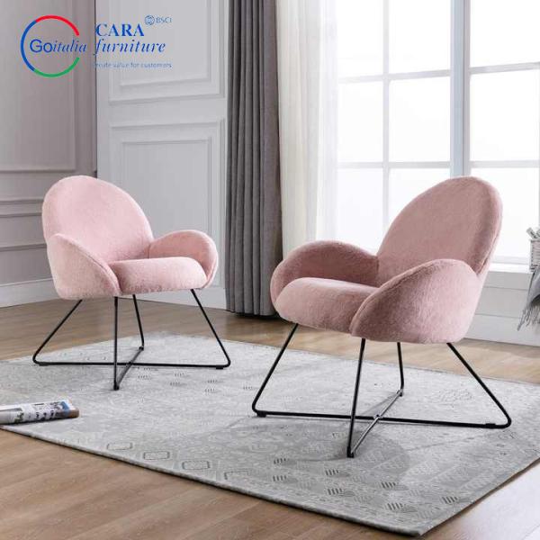 Hotel Leisure Relax Accent Chair Fabric Thick Seating Armchair Fabric Single Chairs Modern For Living Room