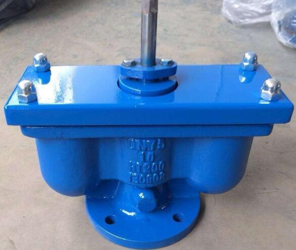 Blue Double Acting Air Release Valve With Ductile Iron Fittings / Chamber