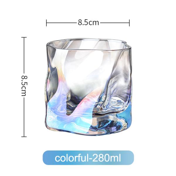 Multifunctional Hand Blown Bar Color Glass Wine Cups Perfect for Any Event