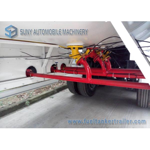 3 FUWA Axles LPG Tank Trailer 50M3 Propane Gas Tanker semi trailer