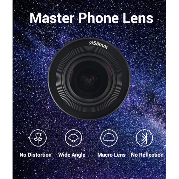 16mm Phone Camera Lens Wide Angle Phone Lens With 5 Elements Multi Layer Coating And No Distortion