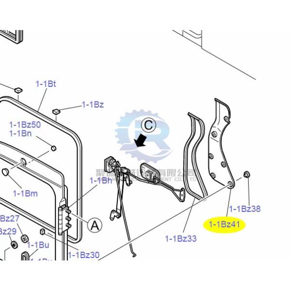 YN51C01042P1 Cover Excavator Wear Parts For sk75-8 SK130-8 SK200-8 SK330-8