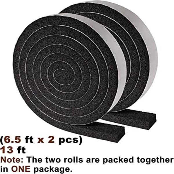3 mm, Black WeatherStripping High Density Dustproof Door Stopper For Mounting Greenhouse Tarp Posters