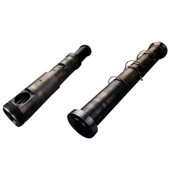 personalizado Barril de tornillo gemelo cónico de co-rotación para el perfil de tubería de PVC Wpc Barril de tornillo gemelo cónico bimetal