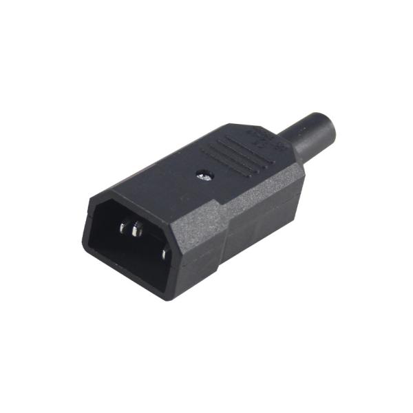 Cordon de connecteur électrique à haute tension à trois branches IEC 60320 C14 à retardateur de flamme V0 pour racks serveur/câbles d'alimentation d'ordinateur 10A 250V 105°C