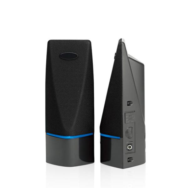 OEM Perfect Sound Wood Mini USB 2.0 CH Gaming PC Speaker with Woofer