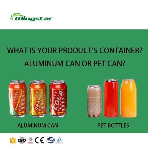 7000CPH 330ml 250ml Slim Short Cans Making Production Line Sealing Juice Can Filling Machine