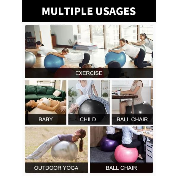 Massage Balance Rubber Stability Yoga Gym Stuff Anti Burst Multicolor Fitness Yoga Ball