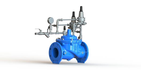 PN16 Surge Anticipation Valve Ductile Iron EPDM Flange Globe Types