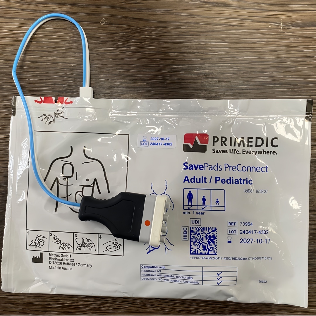 Original M250 Defibrillator Electrode Pads With Pre Inserted Double Row Plug