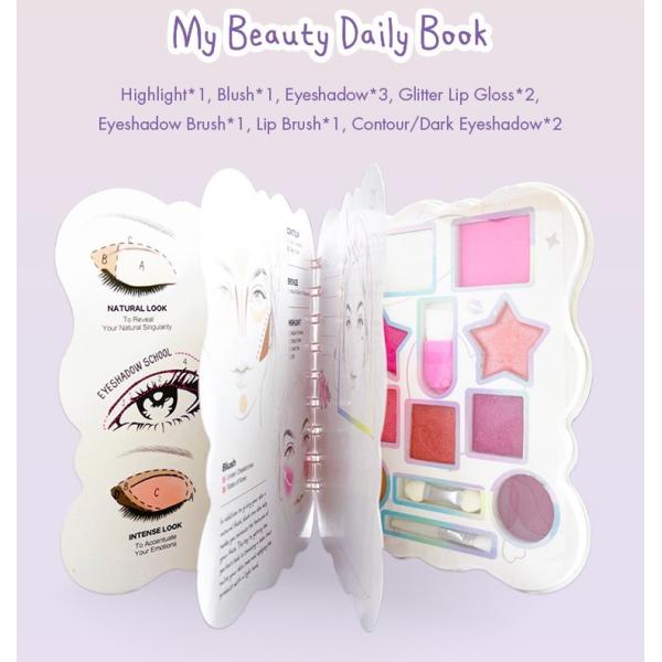 Justgirl Childs Pretend Make Up Set Cute Makeup Kit Skin Friendly