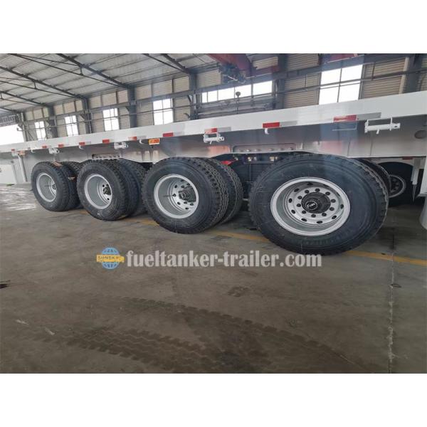Spring Suspension 4 Axle 20 40 45 FT Flatbed Trailer