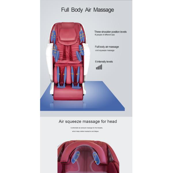 3D 135CM SL Genuine Leather Heated Massage Recliner 25min HD812