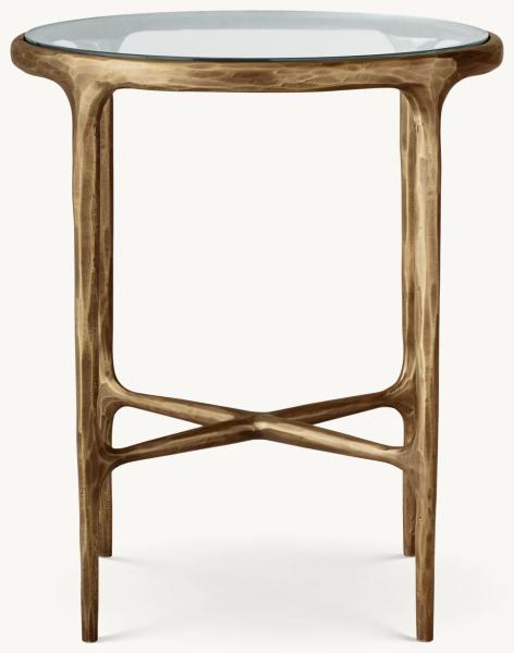 Stainless Steel Sintered Stone Top Side Table Furniture For Modern Living Room Customizable ST-2007
