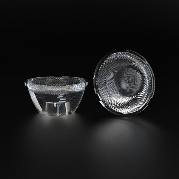Diamètre 40mm de mise à niveau de l'hôtel coupe-off Matériau de lentille PC pour la lampe murale de lavage VA 60° anti-éblouissement