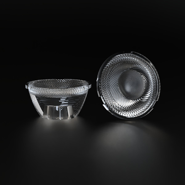 PC Material LED Lens with 60° Anti-Glare and 88% Efficiency for Wash Wall Lamp